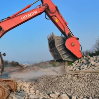 Broyeur de déchets pour excavatrice Motek MTC330 30-36 tonnes, seuil d'énergie intelligent réglable, ouverture de mâchoire 1220x510mm, réglage automatique
