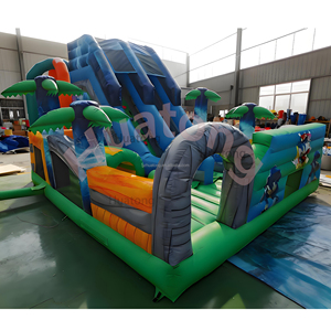 Tùy <span class=keywords><strong>ch</strong></span>ỉnh PVC <span class=keywords><strong>Inflatable</strong></span> phim hoạt hình nhân vật S onic bouncy nhà Combo với trượt <span class=keywords><strong>Inflatable</strong></span> nhảy lâu đài để bán - Product Image 5