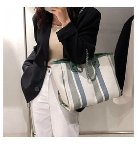 Bolsa de lona de alta calidad y a la moda con asa, bolso de diseñador para mujer, bolso de lujo. - Product Image 3