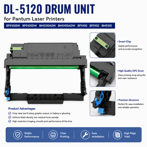Unità Tamburo DL-5120 per Stampanti <span class=keywords><strong>Laser</strong></span> Pantum BP5100DN BP5100DW BM5100ADN BM5100ADW BP5100 BP5102 BM5105 - Product Image 3