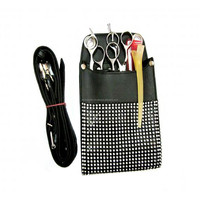 Porte-ciseaux de coiffure professionnelle, étui en cuir avec ceinture, Logo personnalisé pour 5-7 jours, de luxe
