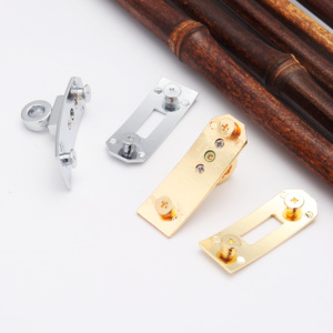 गोल्ड बैग लॉक हार्डवेयर सामान महिलाओं के बैग ब्रीफकेस लॉक बेस सेट हैंडमेड डिय चमड़े के सामान हार्डवेयर - Product Image 2