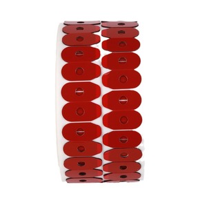 Bande de lentilles circulaires rouges 20-32 mm, adhésif double face pour le traitement des verres de lunettes, taille personnalisable, printemps 2024 - Product Image 3