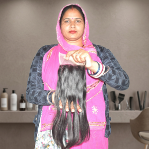 Extensiones de Cabello Humano Remy Indio, Doble Trama a Máquina, Largas, Lisas, Sin Procesar, 100g - Product Image 1