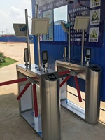 Torniquete Trípode de Acceso Rápido, Entrega en 7-15 Días, Fabricante OEM, MOQ 1 Unidad, Reconocimiento Facial y QR, Acero Inoxidable, IP44, Tipo Puente
