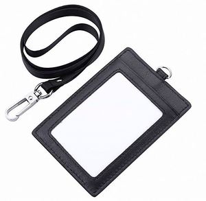 Porte-badge en nylon PU, certifié BSCI, pour carte d'identité, carte de travail, carte d'employé - Product Image 1