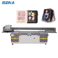 Printer UV Inkjet Flatbed SENA 2500x1300mm dengan Dual Print Head Ricoh/DX5 untuk Casing Ponsel, Kartu, Label, Kayu, PVC, Kulit, Kaca, dan Bahan Fleksibel