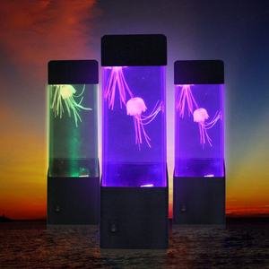Lampe de table en forme de méduse électrique avec lumière changeante de couleur, cadeau pour enfants, hommes, femmes, décoration d'intérieur pour la pièce, lumière d'ambiance - Product Image 1