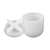 DM701 U forme rayure silicone bougie récipient Pot moule ciment boîte de rangement moules béton conteneurs pour la fabrication de bougies