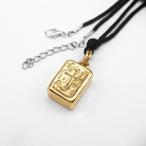 Hip Hop Cruz Religiosa Pvd Anti no deslustre Acero Inoxidable Colgante Impermeable Joyería de Moda Collares para Hombres Hombre al por mayor - Product Image 4