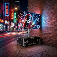 Écran LED mobile Plug and Play 2026 JCT PFC7M-W P3.91 pour événements extérieurs, tout-en-un, avec flight case, mur vidéo LED portable