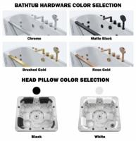 Baignoires d'angle autoportantes HG de haute qualité en ABS pour intérieur, avec fonction massage, à prix abordables, vente en gros sur mesure