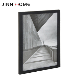 Jinn casa legno nero A4 cornice per la casa eco-friendly Logo personalizzato strizzacervelli cornice in legno <span class=keywords><strong>4</strong></span> colori - Product Image 2
