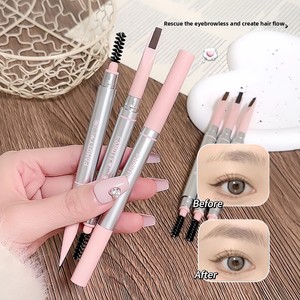 <span class=keywords><strong>Crayon</strong></span> à sourcils naturel longue tenue 2-en-1 avec brosse, résistant à l'eau et à la transpiration, pointe <span class=keywords><strong>de</strong></span> précision, cosmétiques en marque privée - Product Image 3