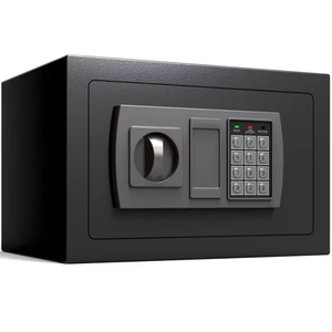 Coffre-fort d'hôtel intelligent-Coffre-fort compact résistant au feu | Stockage de <span class=keywords><strong>bijoux</strong></span>/pistolets-Mot de passe de clé et option biométrique (personnalisable) - Product Image 1