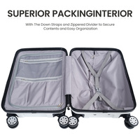 Leichtgewichtiger Klassischer ABS Hartschalen-Trolley-Koffer mit TSA-Schloss Anpassbare Farbe & Logo 20" Großes Fassungsvermögen Business-Gepäck