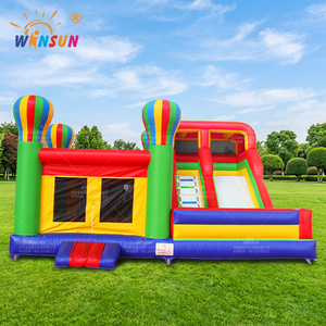 Château gonflable géant WINSUN avec toboggan et trampoline - Product Image 1