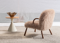 Chaises d'appoint rembourrées pour salon, chaises de salle à manger, style moderne, luxe, fauteuil à bras, fauteuil de salon