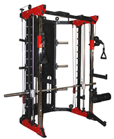 Entraîneur multifonctionnel de gymnase commercial Smith Machine Squat Rack Support d'entraînement complet-Prix d'usine en acier