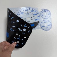 Film adhésif universel en vinyle pour tableau de bord de voiture, cache de compteur de vitesse, pour rénovation intérieure de véhicule