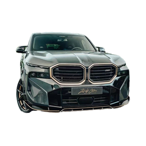 Kit carrosserie large pour BMW XM style RNG en fibre de carbone : Lame avant, diffuseur, spoiler d'aile, capot en fibre de carbone, kit carrosserie large, état neuf - Product Image 1
