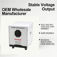 Stabilisateur de tension monophasé 220V CA avec relais, affichage LCD, boîtier en aluminium, résistant à la chaleur et à l'humidité, durable, protection contre les surtensions 20kVA