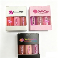 Lot de mini tubes de rouge à lèvres liquide et gloss DIY, couleurs blanc, noir, rose, haute pigmentation, longue tenue, hydratant, pour la vente en gros