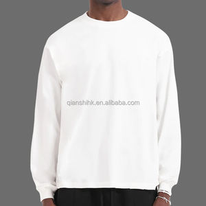 Vente en gros de sweatshirt de luxe à logo personnalisé de haute qualité Col rond épais en coton de qualité supérieure pour hommes sweatshirts en éponge française lavés à l'acide - Product Image 4