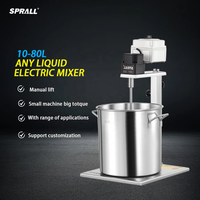 SPALL laboratoire en porte-à-faux agitateur électrique agitateur mélangeur de liquide mélangeur en acier inoxydable petit mélangeur de shampooing chimique