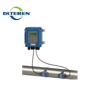 Teren TDS-200F5 High Precision Wall Mounted Clamp On Ultrasonic Flowmeter For Sale Flow Meter With 4-20mA Output DTI-200F5