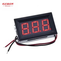 Meteran Tegangan Tampilan Digital AC 110V 220V 0.56 Voltmeter AC30-500V Penguji Tegangan Fase Tunggal V58A Tampilan LED Merah