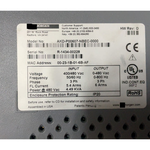 Variador de Frecuencia Serie AKD para Kollmorgen AKD-P00607-NBEC-0000 - Product Image 6