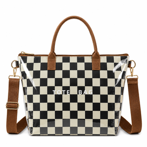 Sac fourre-tout imperméable brillant à rayures nautiques |   Sac à main <span class=keywords><strong>de</strong></span> plage personnalisé avec logo <span class=keywords><strong>de</strong></span> resort |   Sac à bandoulière <span class=keywords><strong>de</strong></span> luxe pour échantillonnage et cadeaux, livraison en 7-10 jours - Product Image 5
