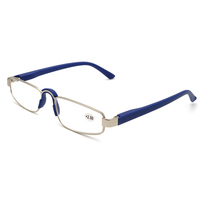 Lunettes de lecture métalliques classiques carrées Readsun 2026 nouvelle mode pour hommes avec étui de voyage
