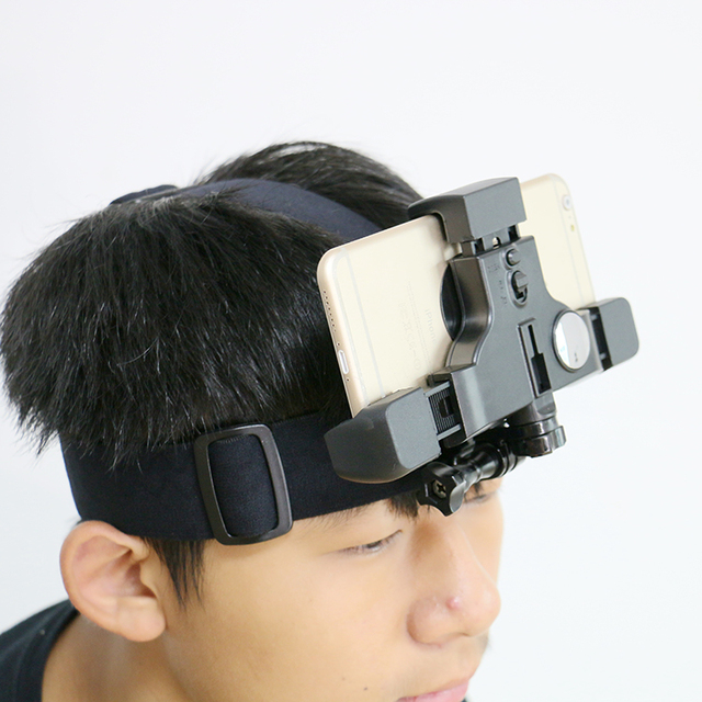 New Action Camera Head Strap Mount Outdoor Video Shooting Accessories Head Headband Phone Bracket Clip