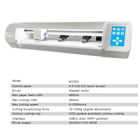 Professionele fabricage MC350 stappenmotor automatische invoer vinyl snijplotter stickercutter met fabrieksdirecte verkoopprijs
