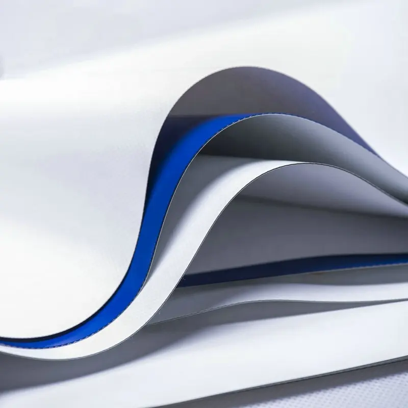 Sijia PVC-Fiberglas Vorhänge Rollos hochwertiger Verdunkelung Vorhang Stoff PVC beschichtete Planen gewebte einfarbige individuelle Größe