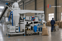 Machine de nettoyage de blé et de maïs 10T/H à 15T/H, séparateur gravimétrique de soja, nettoyeur de grains mobile 6-7T/H avec moteur à économie d'énergie