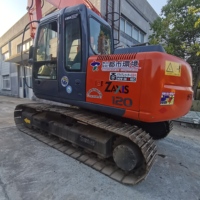 Excavatrice sur chenilles Hitachi ZAXIS 120-6 d'occasion, 12 tonnes, bon état, pelle hydraulique pour travaux de construction et de terrassement