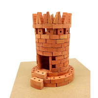 Vente en gros modèle de construction mini brique puzzle jouet pour enfants bricolage construction de maisons avec briques