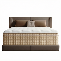 Matelas hybride Queen à prix d'usine, ressorts ensachés indépendants, mousse à mémoire de forme, tailles Queen et King, matelas compressés en boîte