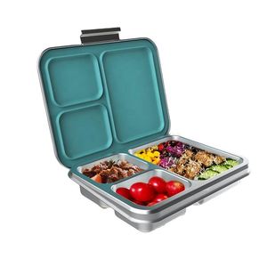 กล่องข้าวแบบมีสิทธิบัตร ดีไซน์สวยงาม ผลิตจากสแตนเลส 304 ทนทาน ป้องกันการรั่วซึม เหมาะสำหรับเด็กและผู้ใหญ่ - Product Image 1