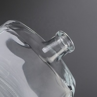 Bouteille en verre transparente de 100 ml, 200 ml, 330 ml, 500 ml pour vin, thé, boissons, whisky, emballage, bouteille à boire avec bouchon