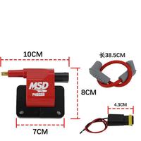 Koil Pengapian Motor Universal MSD PN8228 2-Pin untuk Skuter ATV UTV Moped Motocross Bahan Plastik