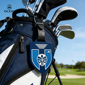 Étiquette <span class=keywords><strong>de</strong></span> <span class=keywords><strong>sac</strong></span> <span class=keywords><strong>de</strong></span> golf au design <span class=keywords><strong>original</strong></span>, personnalisable avec logo et nom, pour sacs <span class=keywords><strong>de</strong></span> golf - Product Image 2