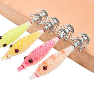 Leurre de pêche Egi, gabarit de calmar, hameçon artificiel en bois, crevettes, gabarit lumineux de calmar, équilibre Egi gabarit de calmar - Product Image 2