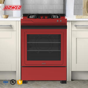 Nouvelle cuisinière à gaz en acier inoxydable de 24 pouces (600 mm) pour la maison, double usage avec <span class=keywords><strong>four</strong></span> électrique à convection, 4 brûleurs - Product Image 1