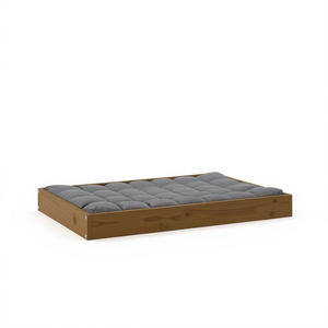 Honey Brown Solid <b>Pine</b> Wood Dog <b>Bed</b> 36 X 25.2 X 3.5 In Simple Design Pet <b>Bed</b> For Dogs Indoor Use - Product Image 1