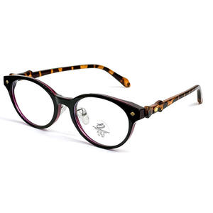 Lunettes anti-lumière bleue C4 à monture ronde pour femmes, taille moyenne, verres PC, teinte chair claire, couleur marron froid, lunettes optiques - Product Image 4