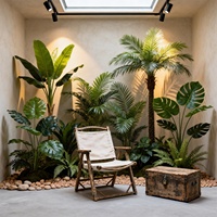 Plante artificielle de style nordique en soie et plastique, type « oiseau de paradis », pour la décoration de la maison et du bureau, vente en gros en plusieurs pièces